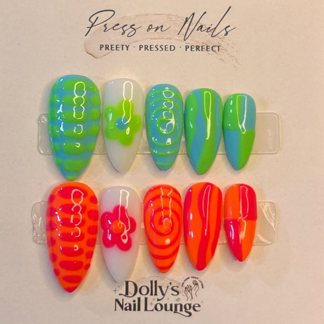 Neon Nature Nails