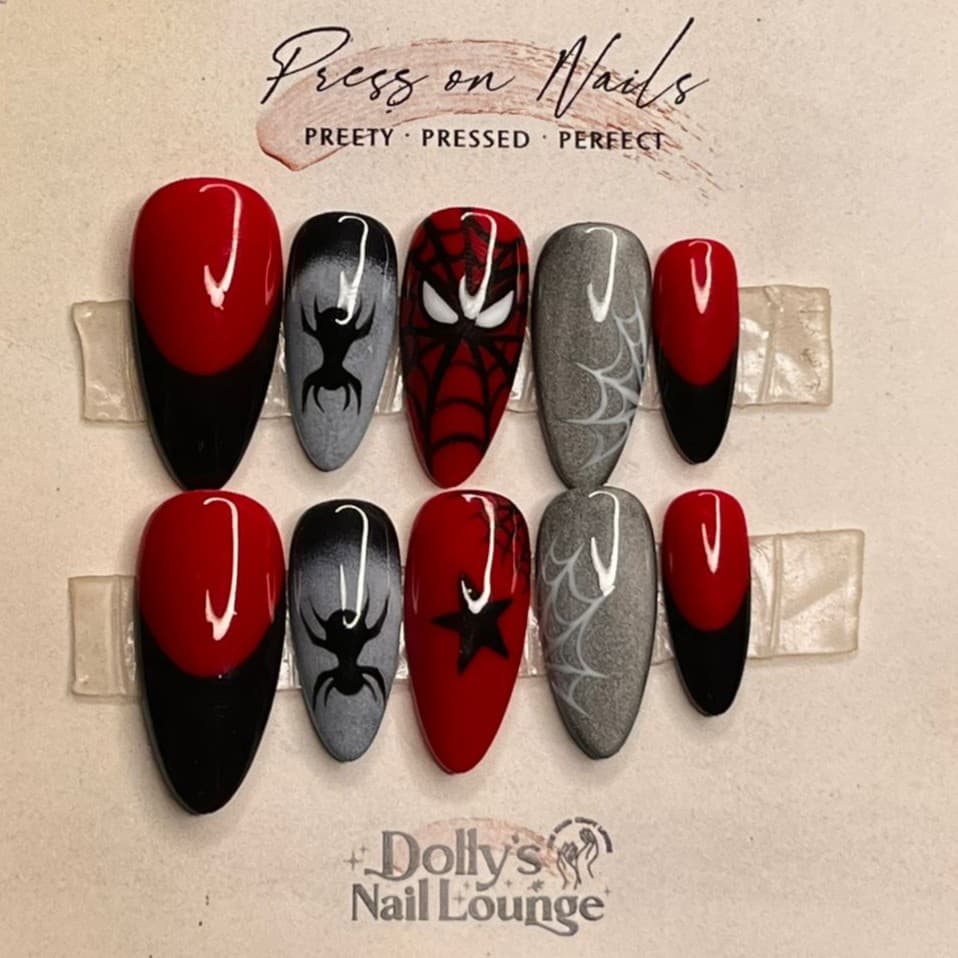 Spiderman Nails